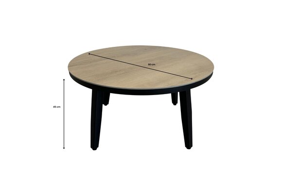 Beistelltisch Mykonos ø 90 cm | Holz | Aluminium & Kunststoff | Normin