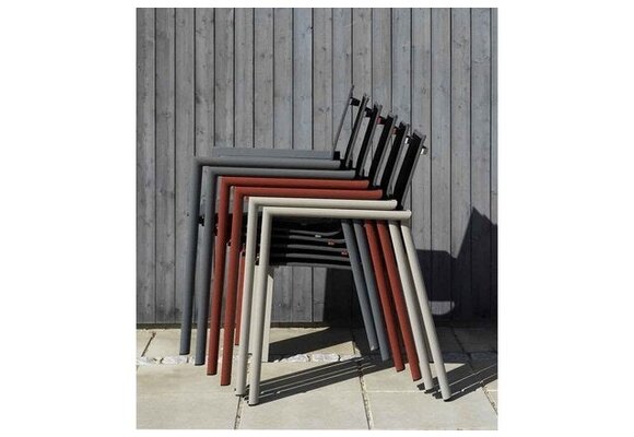Stapelbarer Gartenstuhl | Delia | Anthrazit | Aluminium