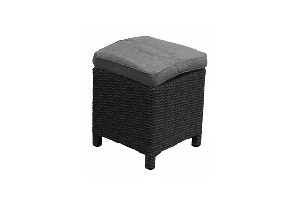 Dublin Hocker | Schwarz | 40x40 cm