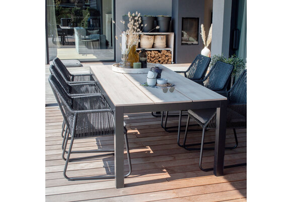 Gartentisch | Limasol 160 x 90 cm | Polywood & Aluminium |  Wood