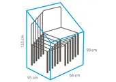 Schutzhülle für Stapelstühle 66 x 95 x 133 / 93 cm