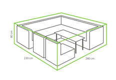 Lounge-Set Schutzhülle XL 280 x 230 x 80 cm