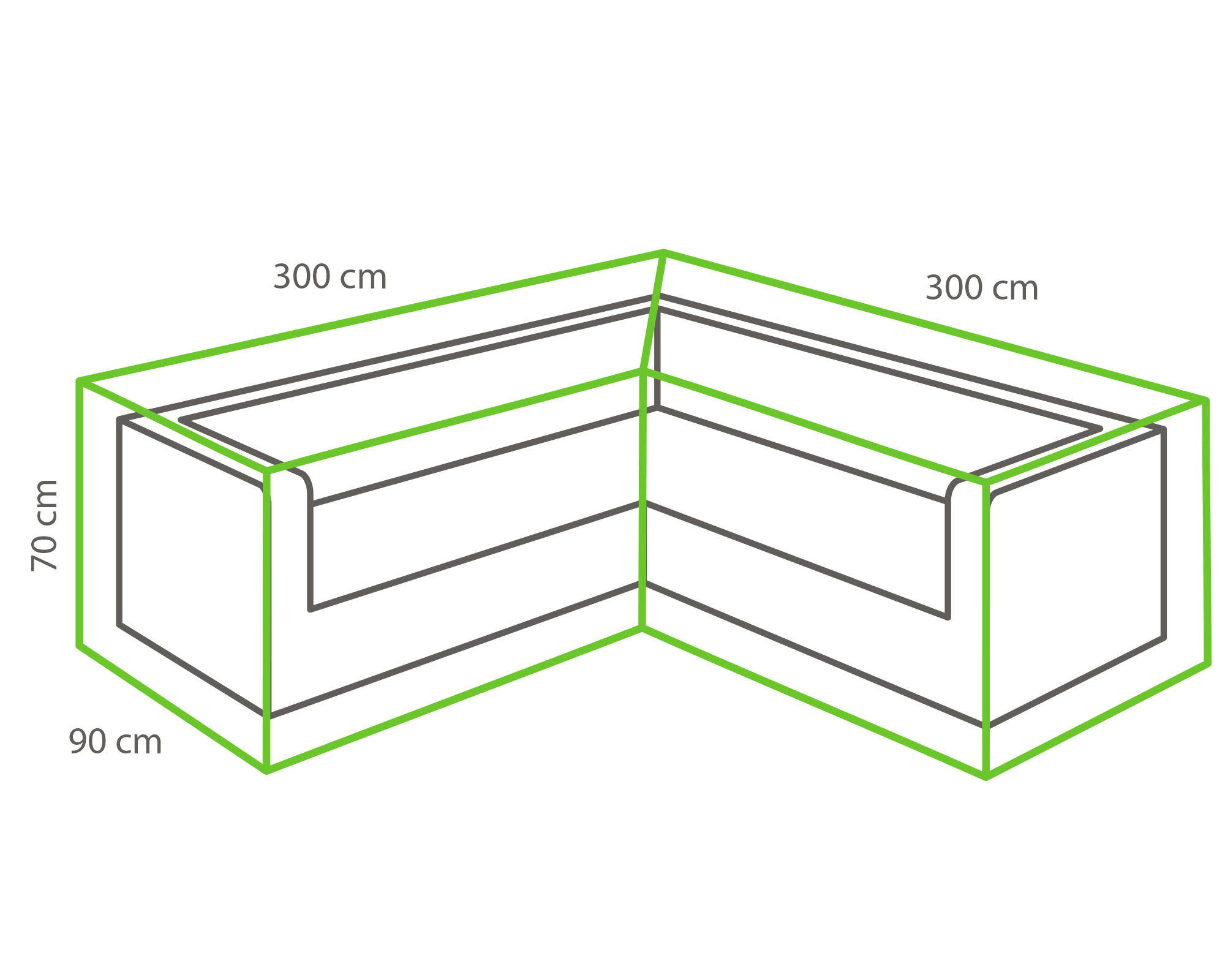 4 Jahreszeiten Gartenmöbel 4-teiliges Ecklounge-Set | Bezano | Mattschwarz / Grau | Aluminium