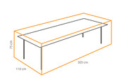 Tischschutzhülle 305 x 110 x 75 cm