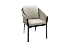 Stapelbarer Gartenstuhl Elvira | Schwarz