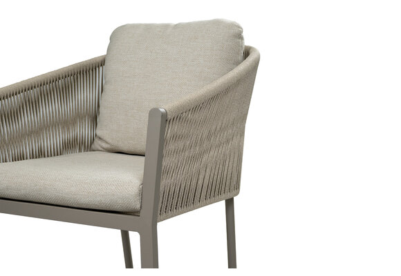 Stapelbarer Gartenstuhl Elvira | Camel & Beige