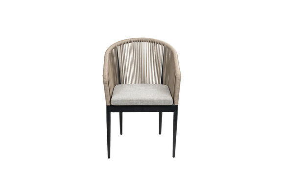 Stapelbarer Gartenstuhl Sluis | Schwarz & Sand