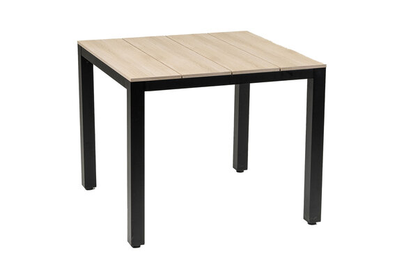 Gartentisch Limasol | 90x90cm | Polywood & Aluminium | Holz