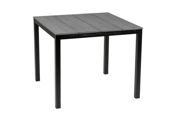 Gartentisch Limasol | 90x90cm | Polywood & Aluminium | Grau