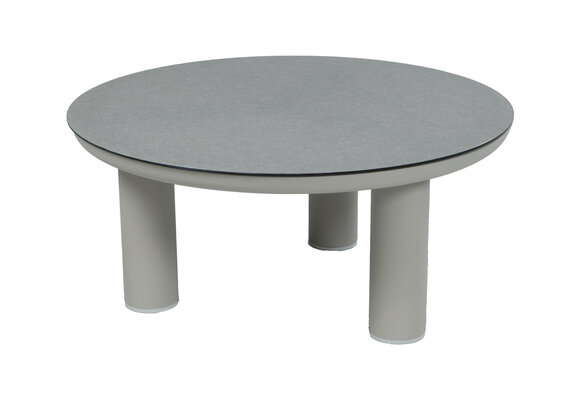 Loungetisch Capri | ø 80 cm | Natur | Aluminium & Ceramic Brono