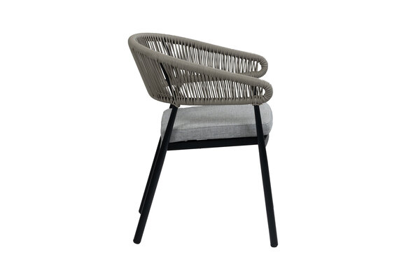 Stapelbarer Gartenstuhl Knokke | Schwarz & Camel