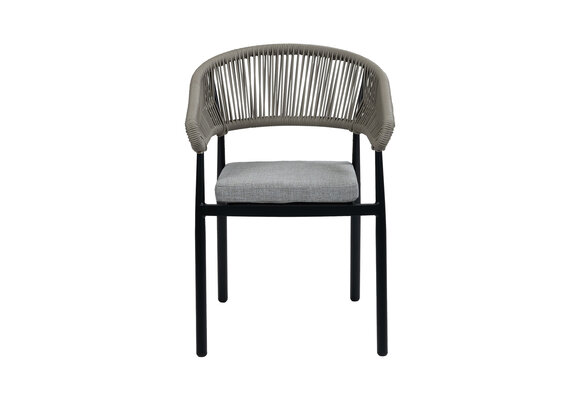 Stapelbarer Gartenstuhl Knokke | Schwarz & Camel