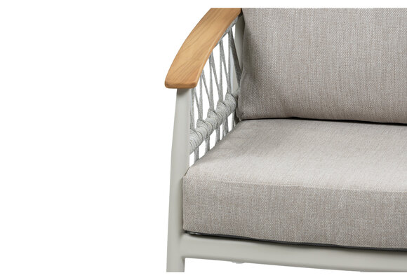 Lounge-Sessel Capri | Natur & Creme