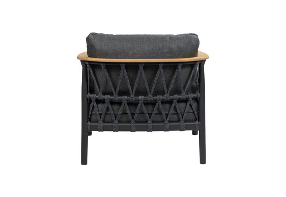 Lounge-Sessel Capri | Mattschwarz & Anthrazit