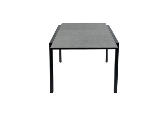 Ausziehbarer Gartentisch Mallorca | 180/240 x 100 cm | Schwarz | Keramik