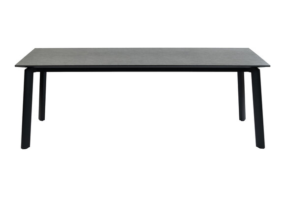 Gartentisch Malta | 220 x 100 cm | Schwarz  | Keramik