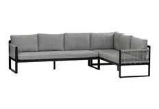 Dining Eck-Sofa Reims | Rechts | Schwarz