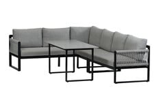 Dining Ecklounge-Set Reims | Links | Schwarz