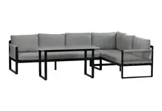 Dining Ecklounge-Set Reims | Rechts | Schwarz
