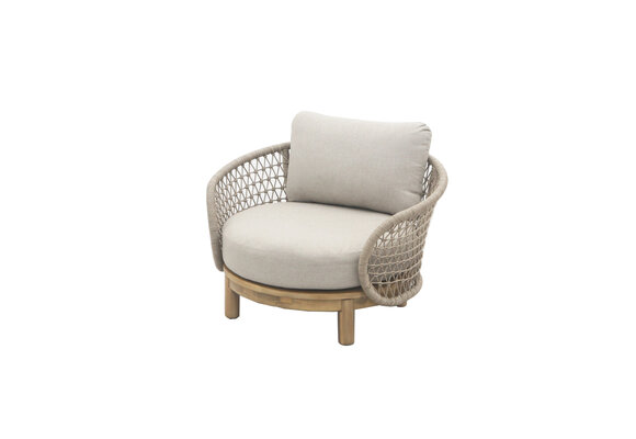 Lounge-Set Maka | 4-teilig | Sand | Akazienholz