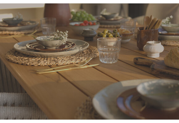 Gartentisch Es Vedra | 220 x 100 cm | Teakholz