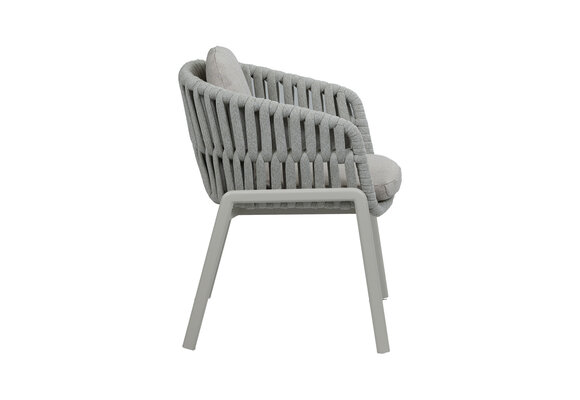 Dining Gartenstuhl Porto | Natur & Creme | Aluminium & Rope