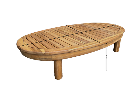 Loungetisch Cancun | Akazienholz | Sand