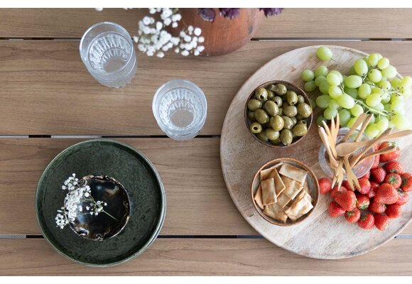 9-teiliges Garten-Set | 8 Isabel-Gartenstühle | 260 cm Tower-Gartentisch | Schwarz