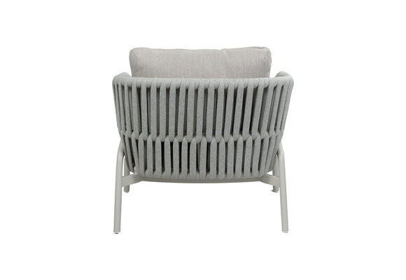 Loungesessel Porto | Natur & Creme | Aluminium & Rope