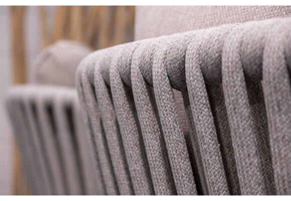 Loungesessel Porto | Natur & Creme | Aluminium & Rope