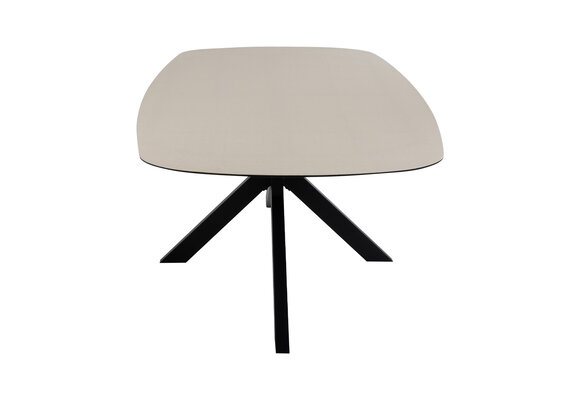 Ovaler Gartentisch Malaga | 280 x 115 cm | Schwarz & Cerra Vetro