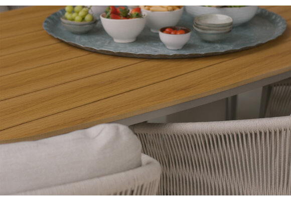 Gartentisch Tower | 260 cm | Camel | Tecon Teak