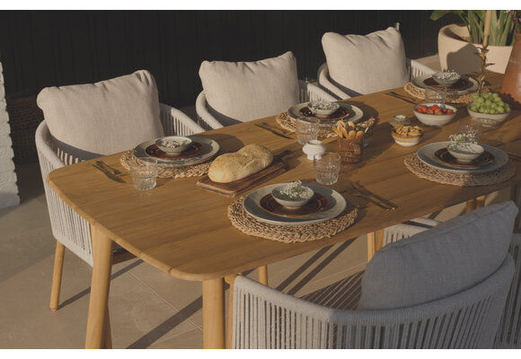 Gartentisch Es Vedra | 220 x 100 cm | Teakholz