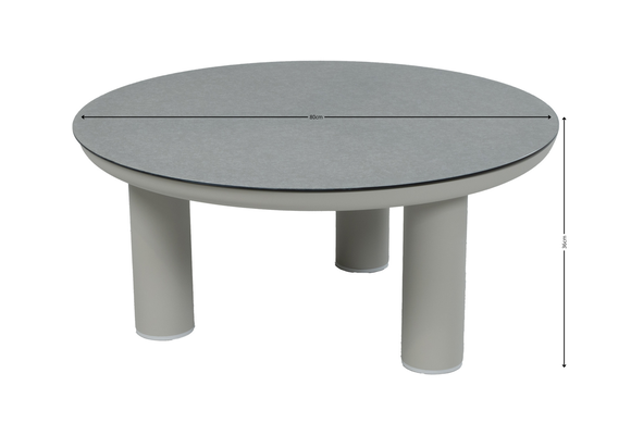 Sessel-Sofa Lounge-Set Porto | 3-Sitzer | Natürlich