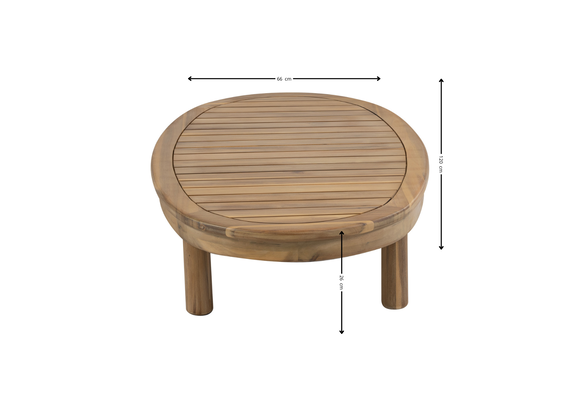 Ecklounge-Set Cancun | Sand | Akazienholz