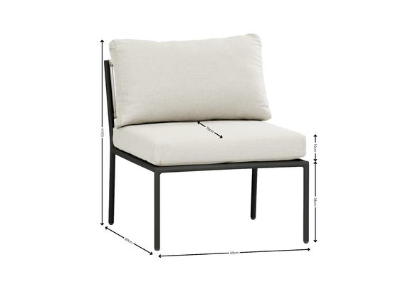 Mittel-Element Elvira | Schwarz & Beige