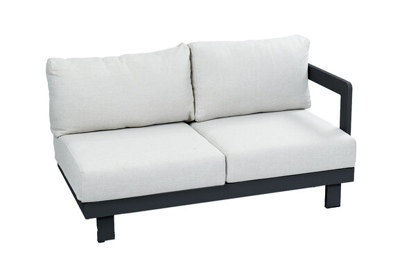 Sofa-Element Tulum | Links | Schwarz & Beige