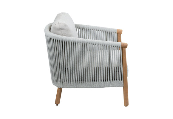 Loungesessel Es Vedra | Teakholz | Creme