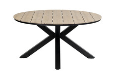 Runder Gartentisch | Limasol ø 150 cm | Polywood & Aluminium