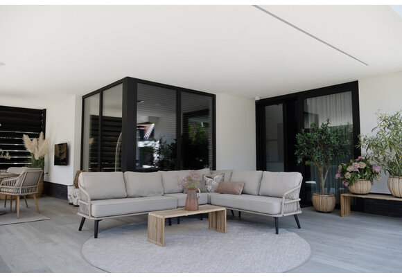 Ecklounge-Set | Isabel | Sand | Rope