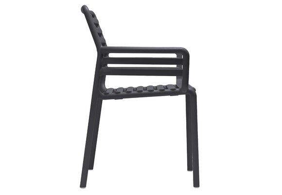 Stapelbarer Gartenstuhl Doga | Kunststoff | Anthrazit