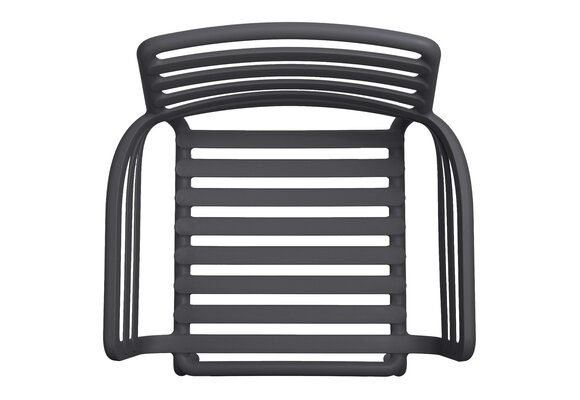 Stapelbarer Gartenstuhl Doga | Kunststoff | Anthrazit