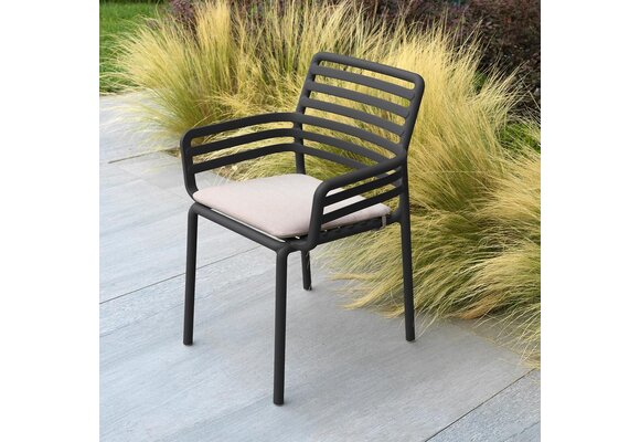 Stapelbarer Gartenstuhl Doga | Kunststoff | Anthrazit