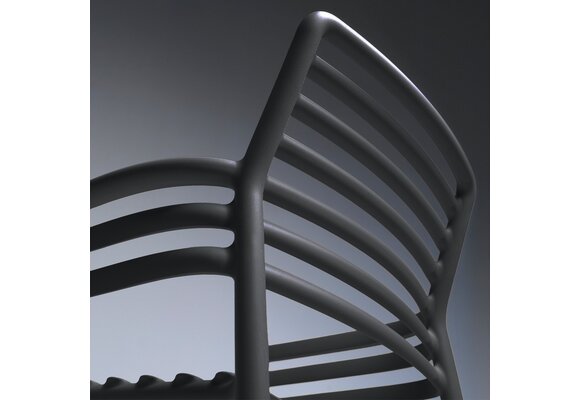 Stapelbarer Gartenstuhl Doga | Kunststoff | Anthrazit