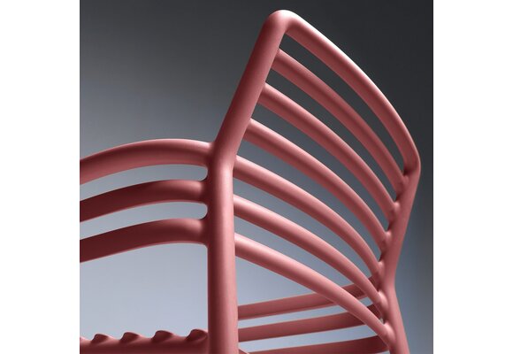 Stapelbarer Gartenstuhl Doga | Kunststoff | Marsala