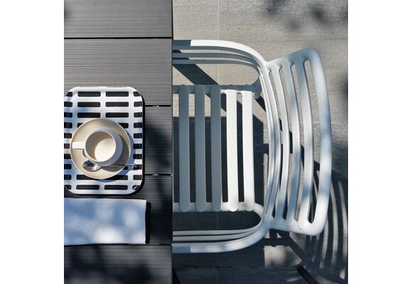 Stapelbarer Gartenstuhl Doga | Kunststoff | Bianco