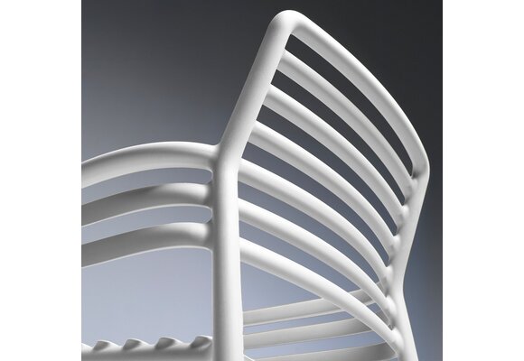 Stapelbarer Gartenstuhl Doga | Kunststoff | Bianco
