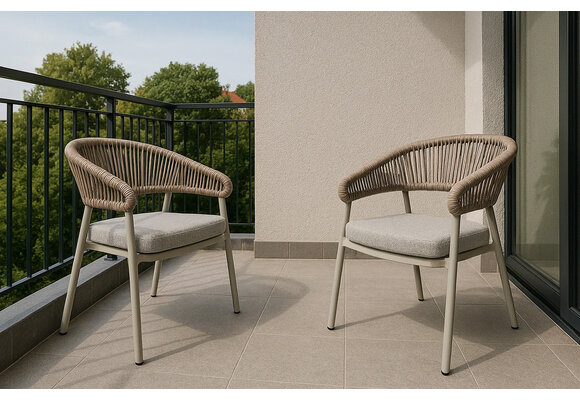 Stapelbarer Gartenstuhl Knokke | Sand & Camel