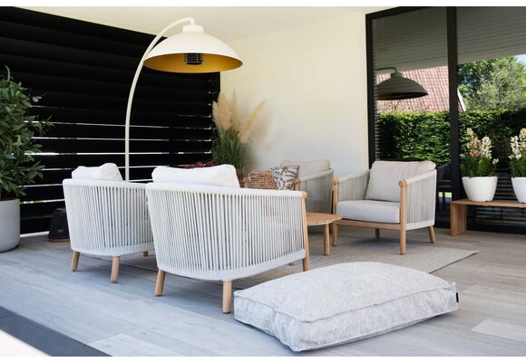 Loungesessel Es Vedra | Teakholz | Creme