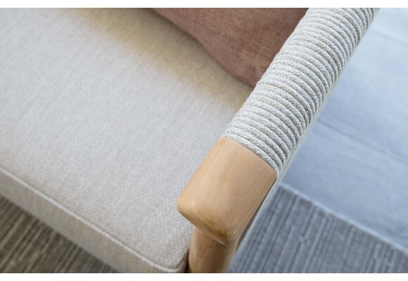 Loungesessel Es Vedra | Teakholz | Creme